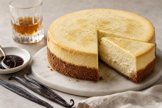 Gluten-free bourbon vanilla cheesecake