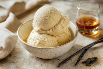 Gluten-free bourbon vanilla ice cream