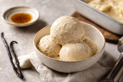 Gluten-free brown butter vanilla ice cream