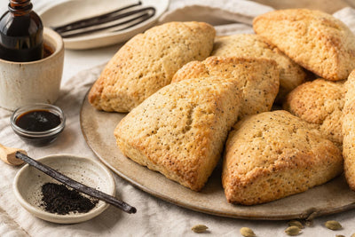 Gluten-free cardamom vanilla scones