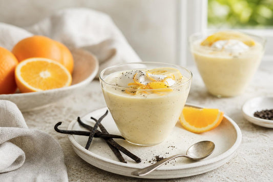 Gluten-free citrus vanilla pudding