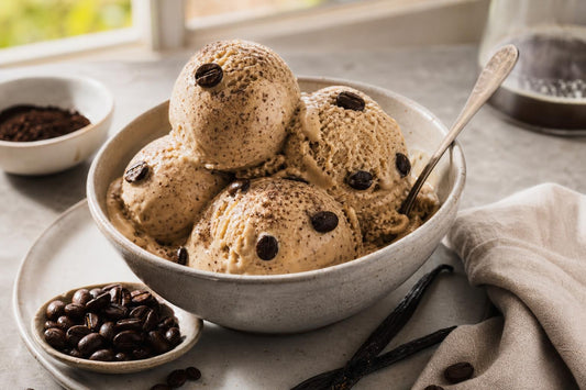 Gluten-free espresso vanilla ice cream
