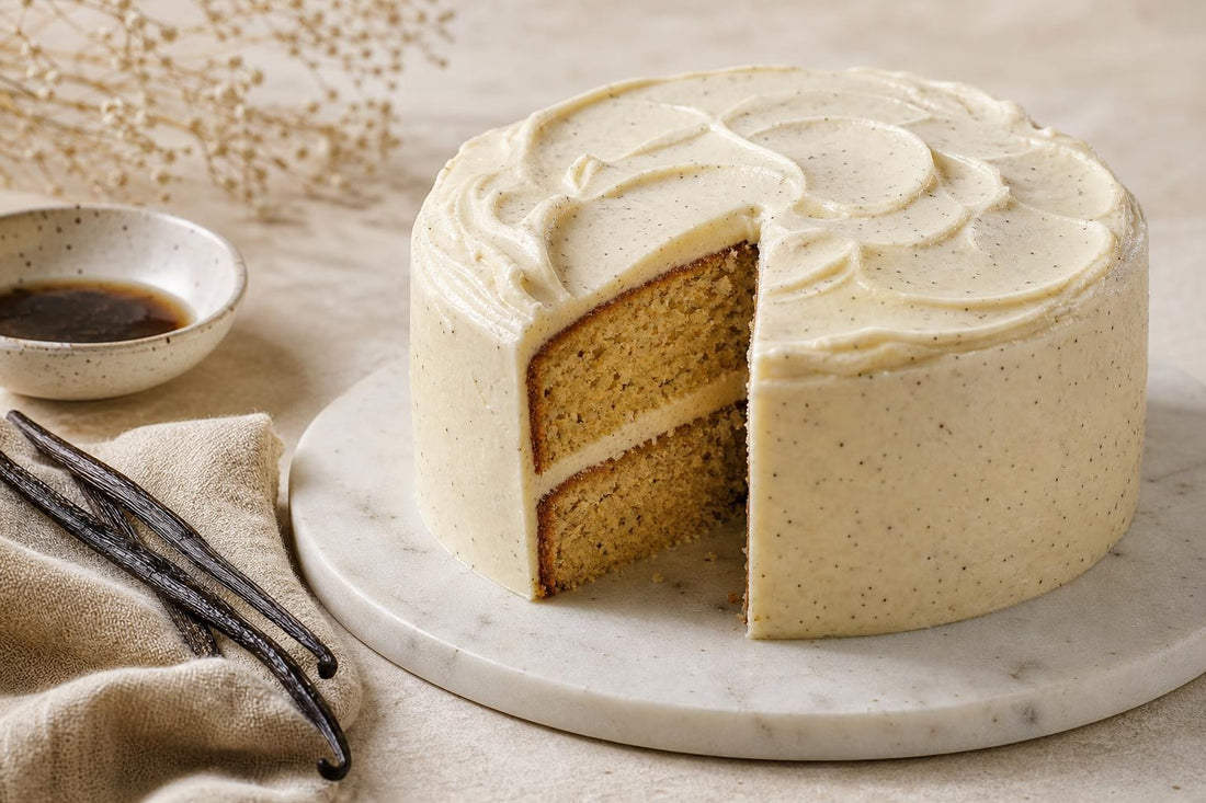 Gluten-free vanilla layer cake