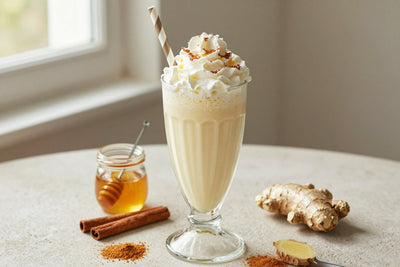 Honey Cake Milkshake in a glass
