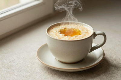 Honey Steamer in a ceramic mug