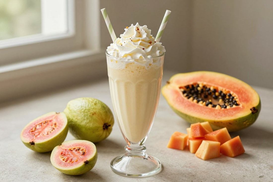 Island Fruit Milkshake in a glass