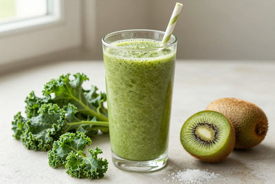 Kale Kiwi Smoothie in a glass