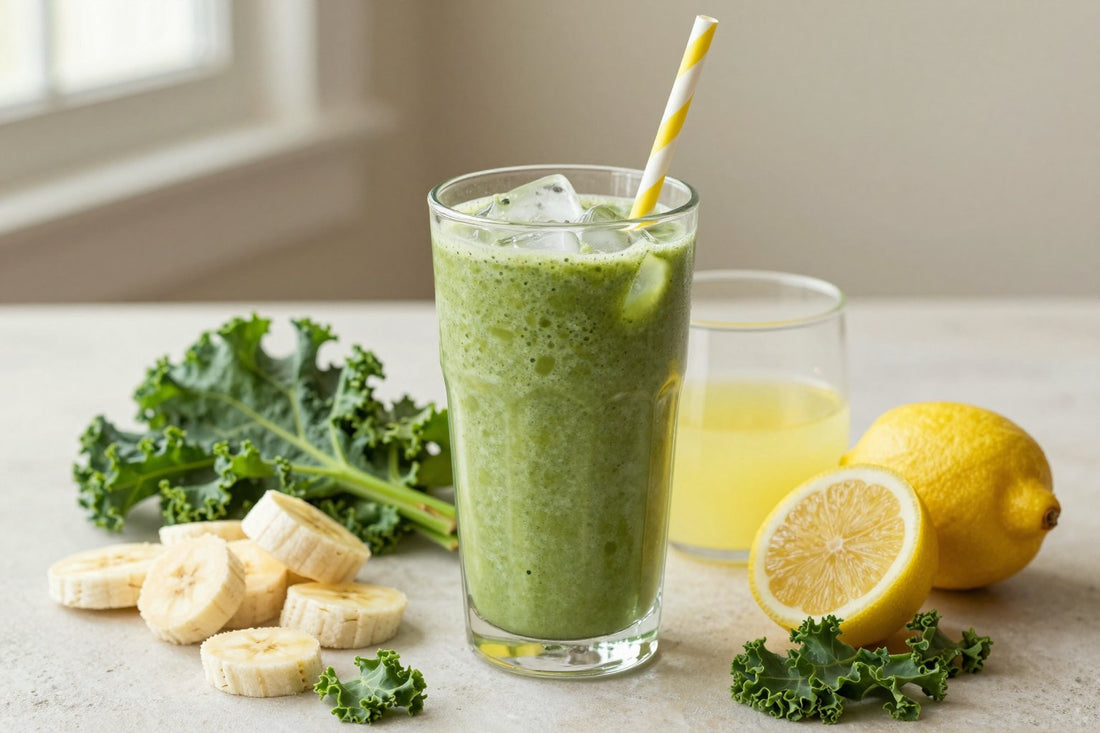 Kale Lemon Smoothie in a glass