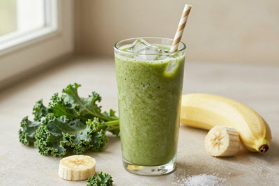 Kale Tropical Smoothie in a glass
