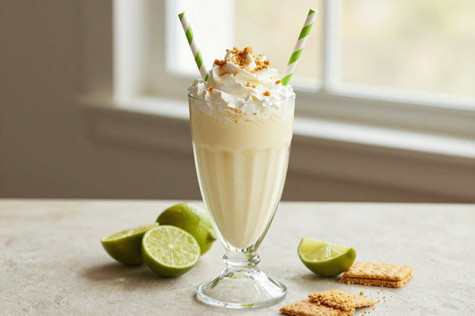 Key Lime Pie Milkshake in a glass
