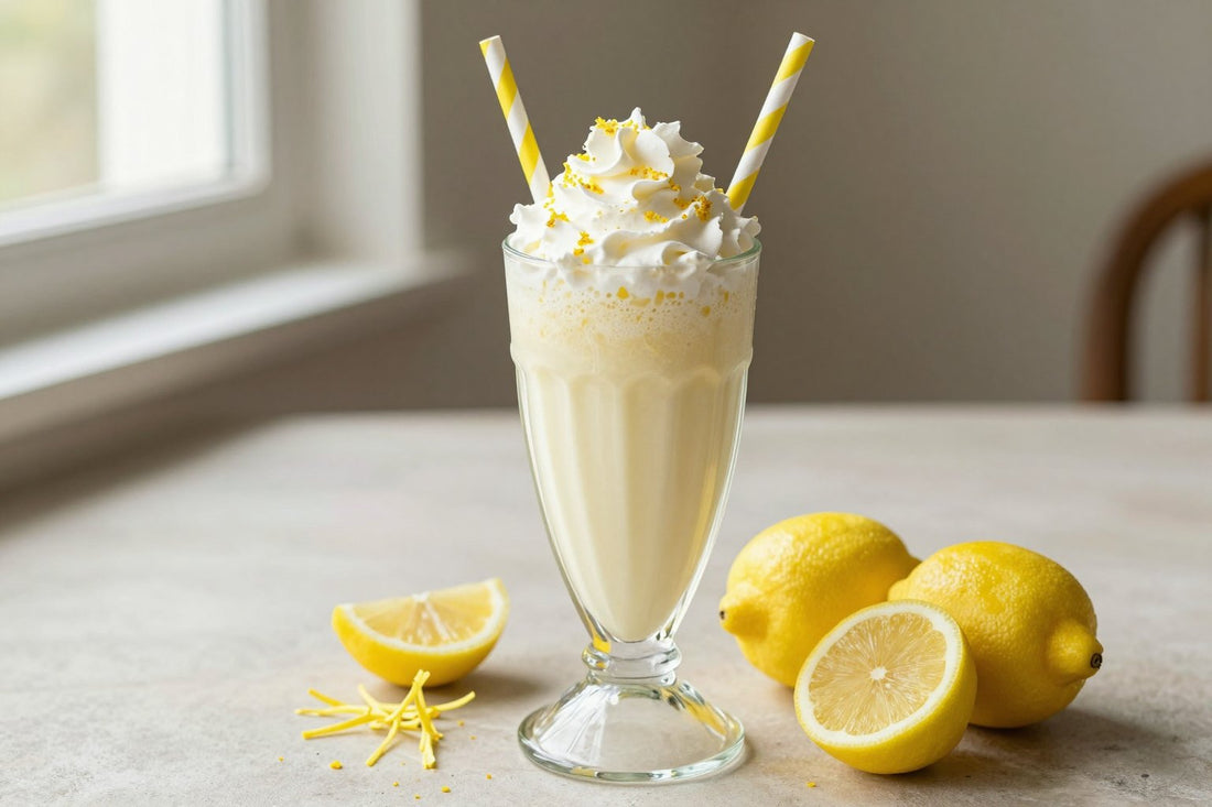 Lemon Cream Milkshake in a glass