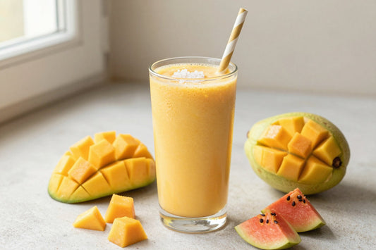 Mango Guava Smoothie in a glass