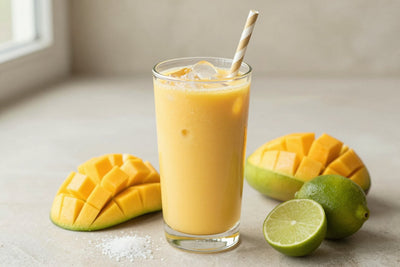 Mango Lime Smoothie in a glass