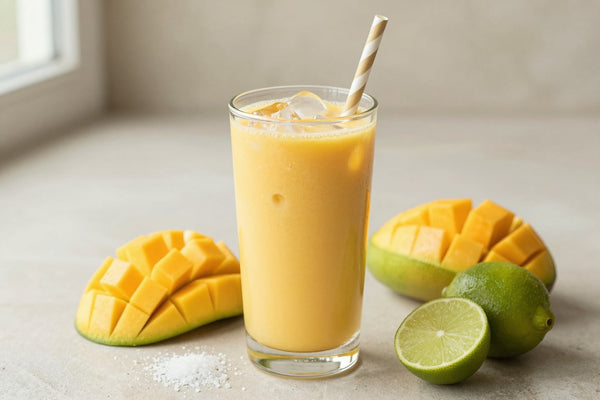 Mango Lime Smoothie in a glass