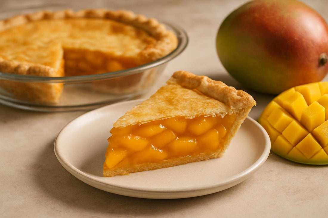 Slice of mango pie