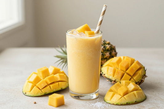 Mango Pineapple Smoothie in a glass
