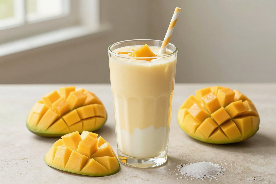 Mango Yogurt Smoothie in a glass