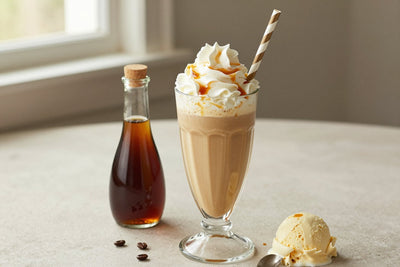 Maple Coffee Milkshake in a glass