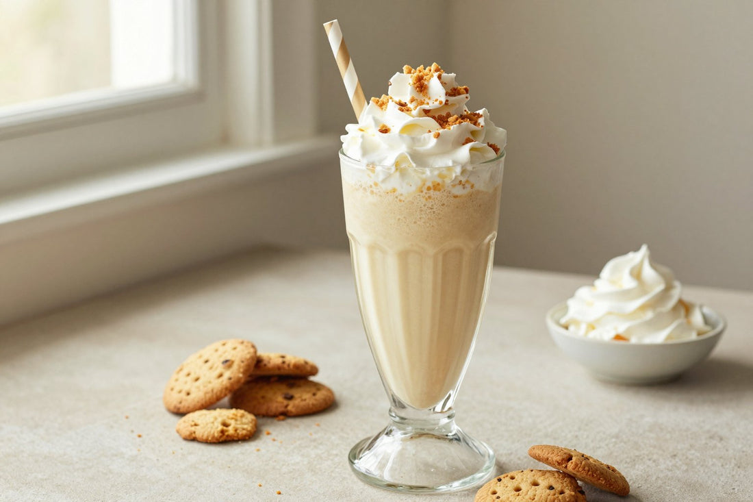 Maple Cookie Crunch Milkshake in a glass