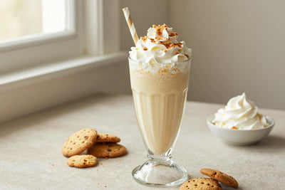 Maple Cookie Crunch Milkshake in a glass