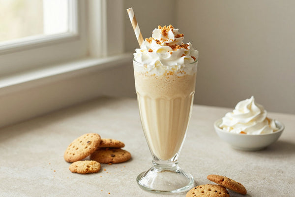 Maple Cookie Crunch Milkshake in a glass