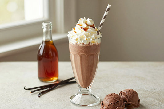 Maple Fudge Milkshake in a glass