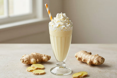 Maple Ginger Milkshake in a glass