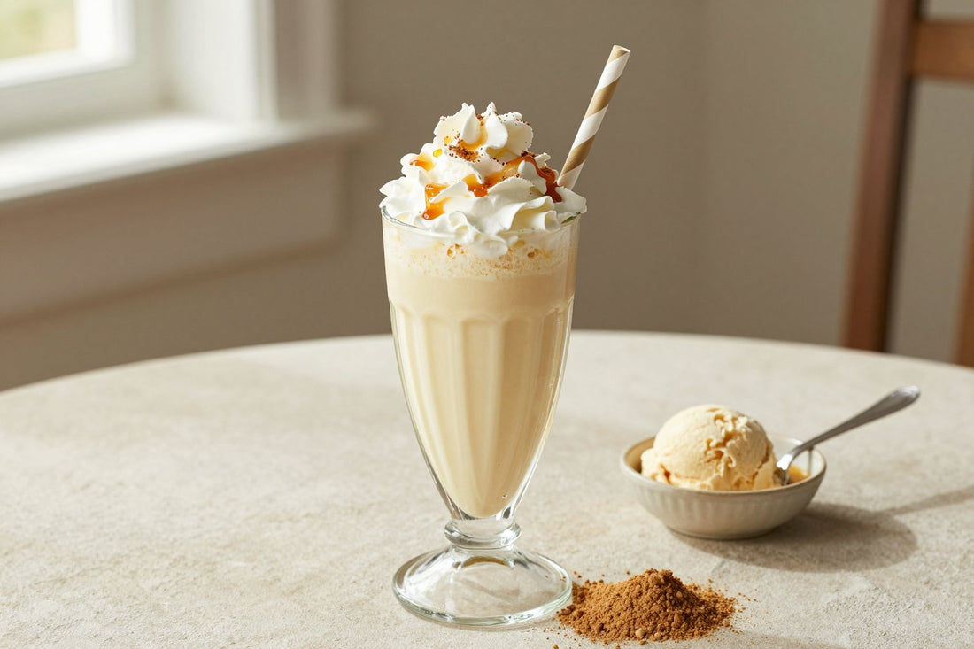 Maple Malt Milkshake in a glass