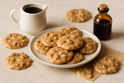 Homemade maple pralines