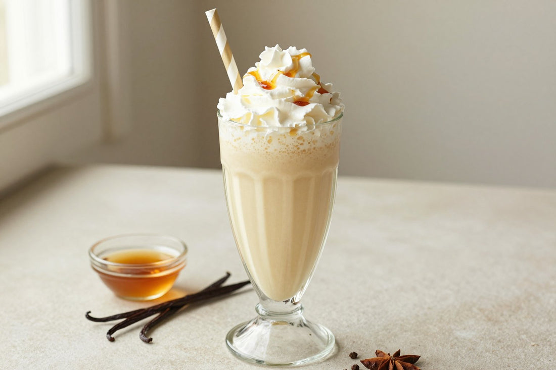 Maple Vanilla Milkshake in a glass