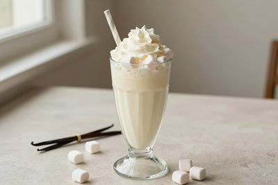 Marshmallow Crunch Milkshake in a glass