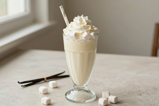 Marshmallow Crunch Milkshake in a glass