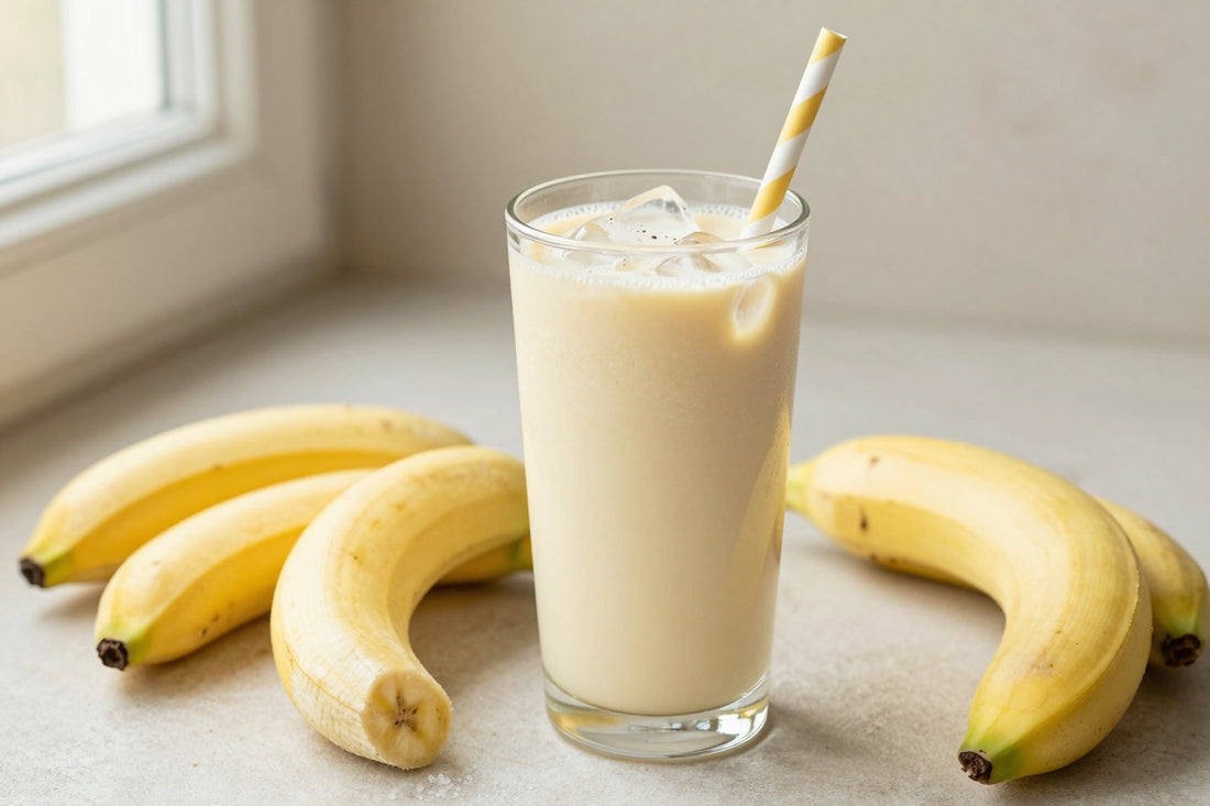 No-Added-Sugar Banana Smoothie in a glass