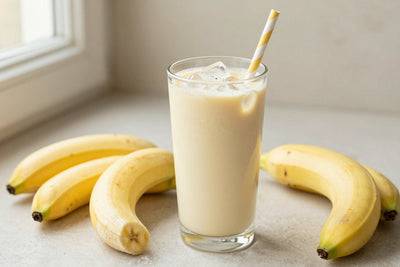 No-Added-Sugar Banana Smoothie in a glass