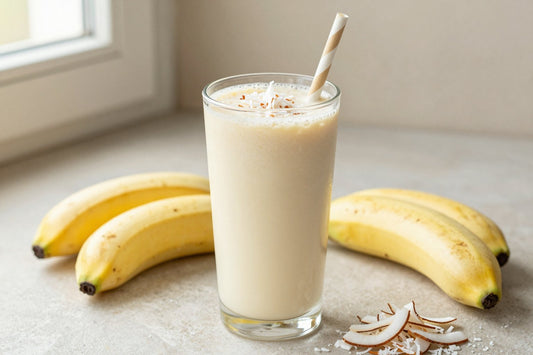 No-Added-Sugar Coconut Smoothie in a glass