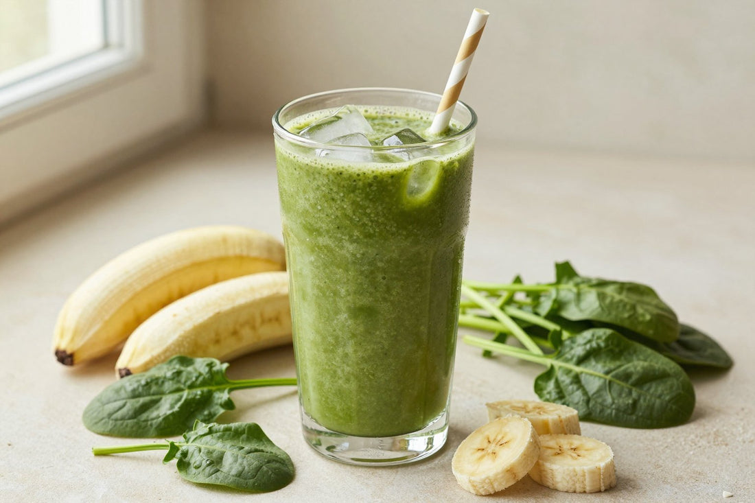 No-Added-Sugar Green Smoothie in a glass