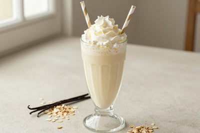 Oat Bar Milkshake in a glass