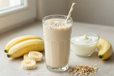 Oat Yogurt Berry Smoothie in a glass