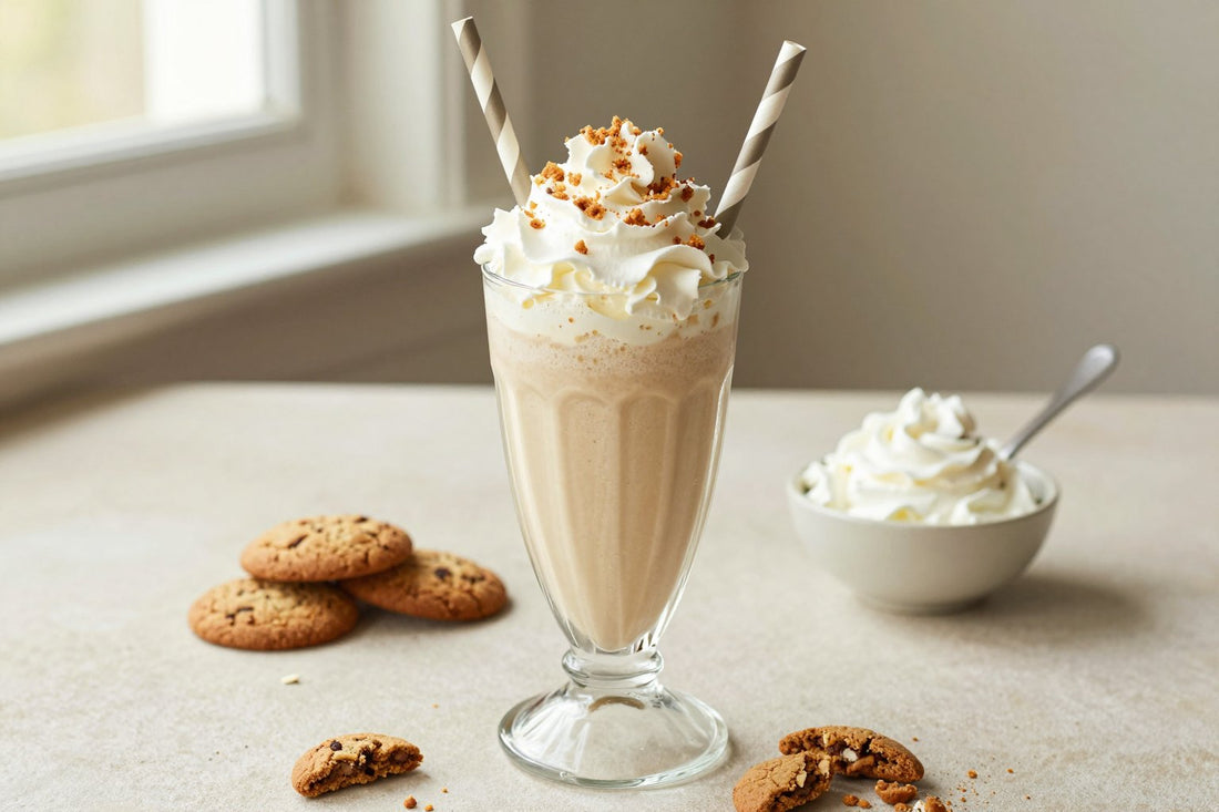 Oatmeal Cookie Milkshake in a glass
