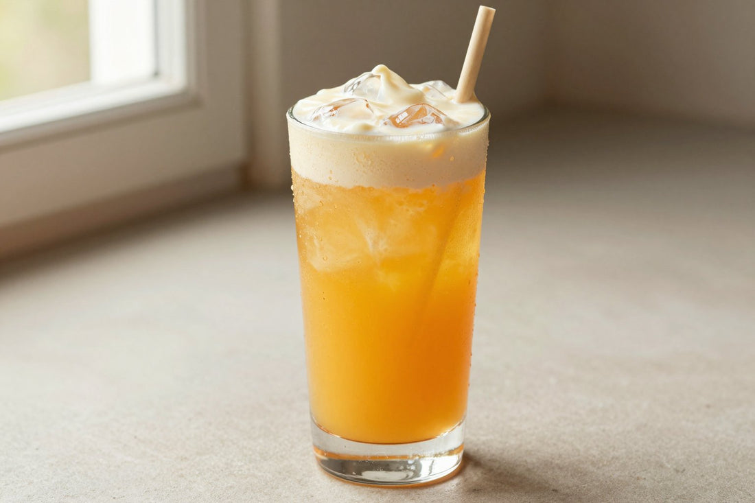 Orange Cream Soda in a glass