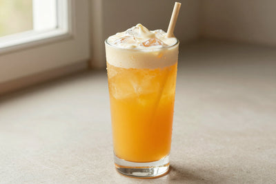 Orange Cream Soda in a glass