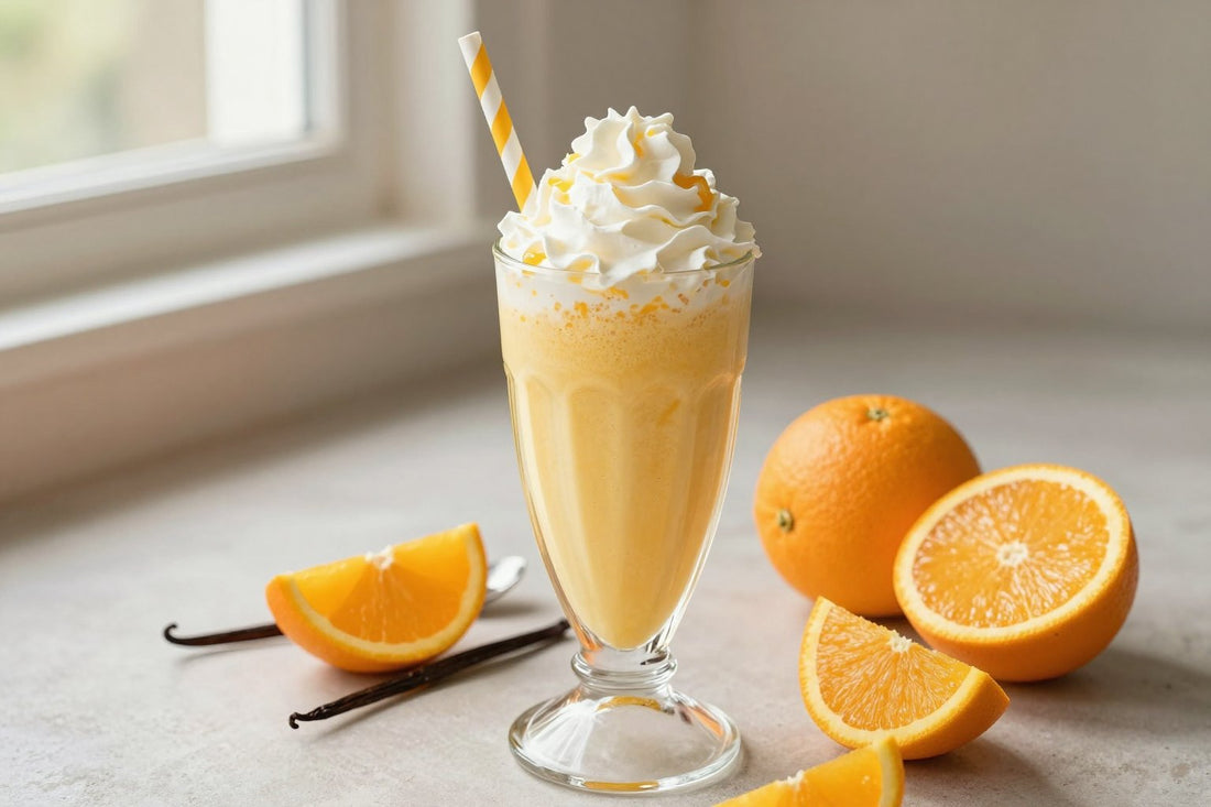 Orange Vanilla Milkshake in a glass