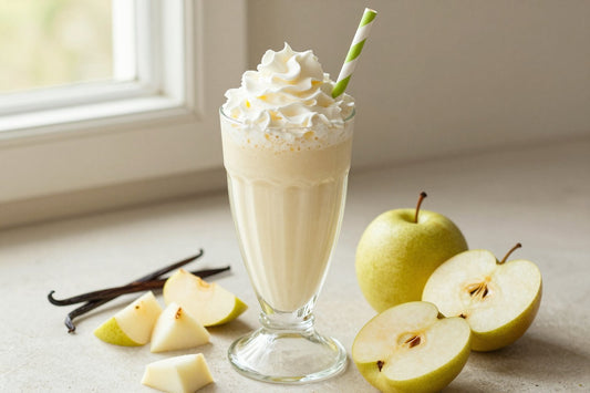 Orchard Fruit Milkshake in a glass
