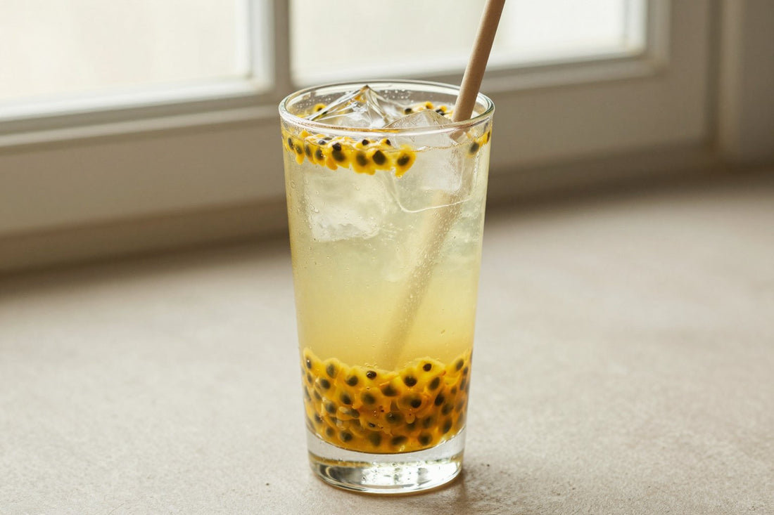 Passion Fruit Refresher in a glass