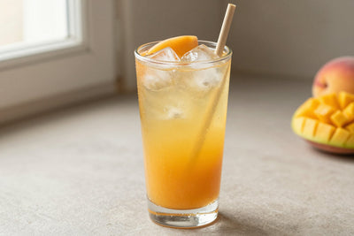 Peach Mango Refresher in a glass