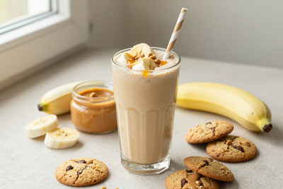Peanut Butter Cookie Smoothie in a glass