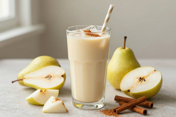 Pear Cinnamon Smoothie in a glass