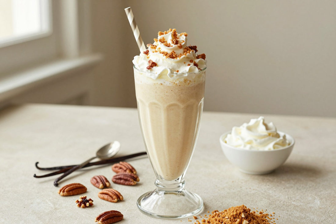Pecan Pie Milkshake in a glass