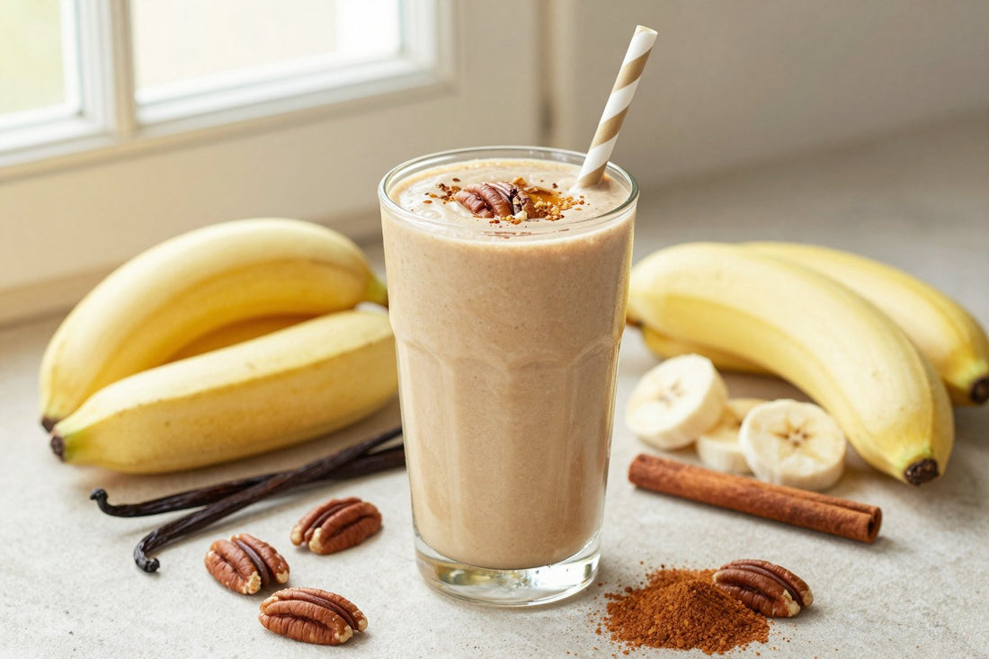 Pecan Pie Smoothie in a glass