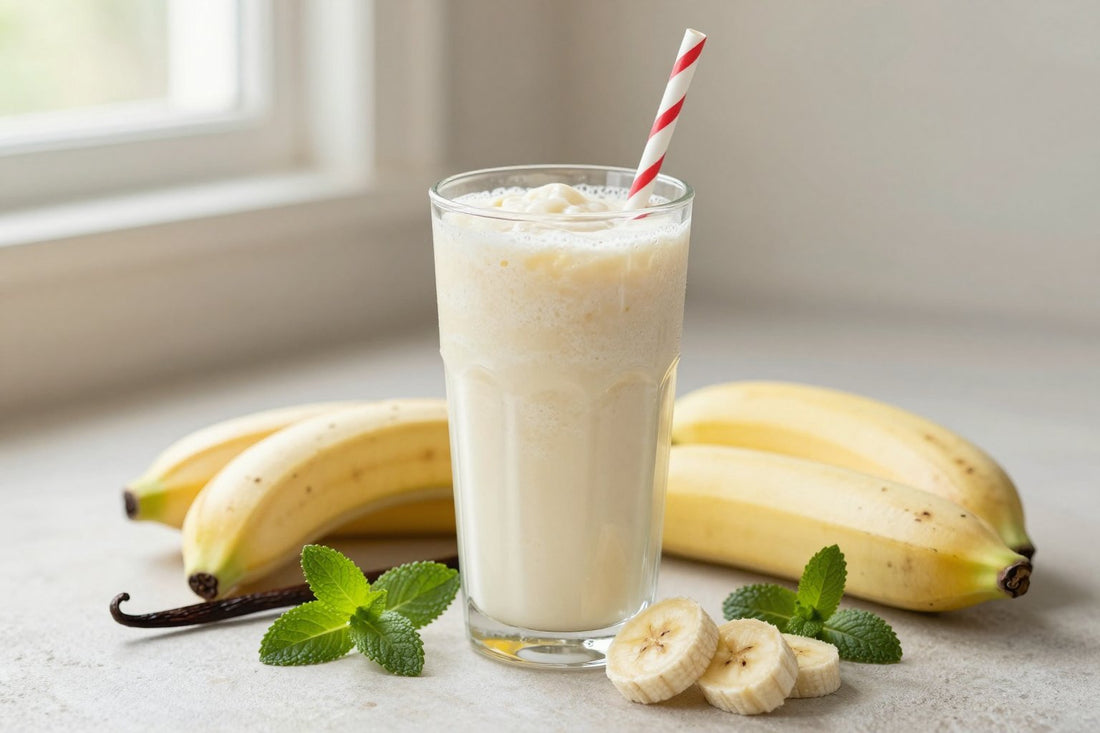 Peppermint Vanilla Smoothie in a glass